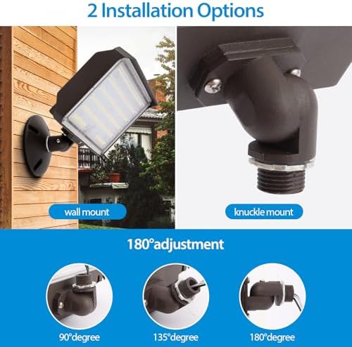 100W LED Flood Light Outdoor Knuckle, Switch Controlled Floodlight