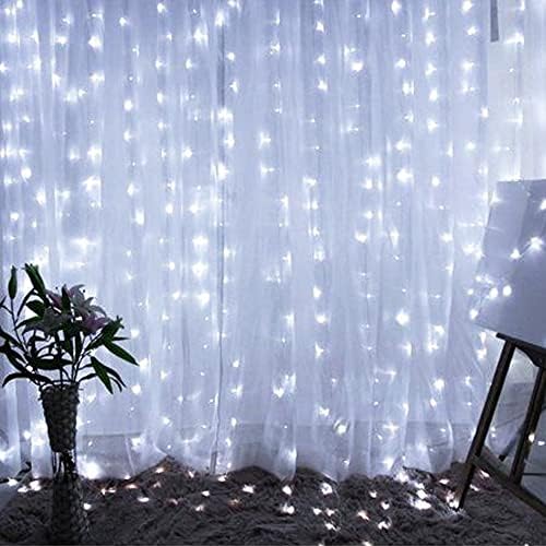 Dazzle Bright 300 LED Curtain String Lights, 9.8ft x 9.8ft