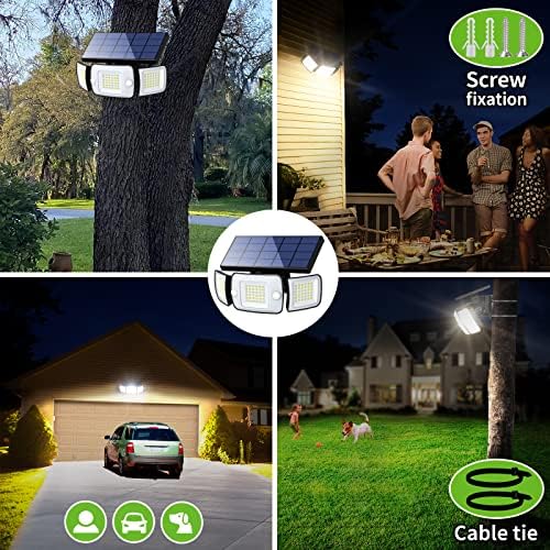 intelamp Solar Outdoor Motion Sensor Lights Waterproof