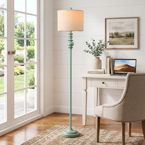 BOBOMOMO 64.25" Antique Blue Floor Lamp