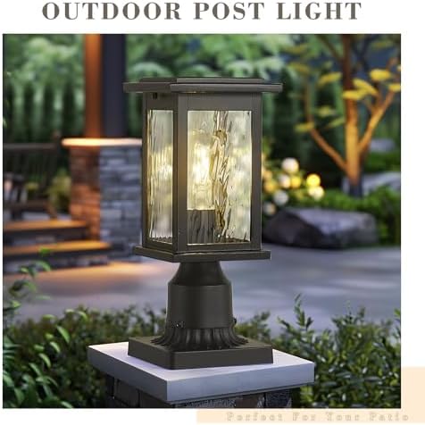 Emliviar 1803EW1-P BK-WP Black Outdoor Post Light