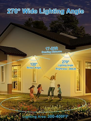 LANSOW 6-Pack Solar Motion Lights, 188 LED