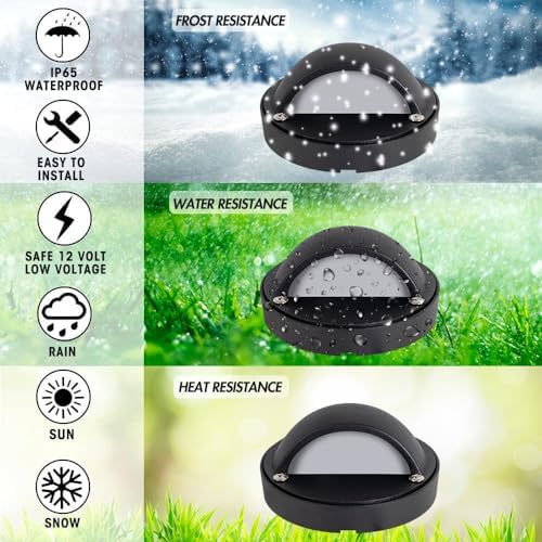 Outdoor LED Deck Lights, Low Voltage, 3.13" Wide