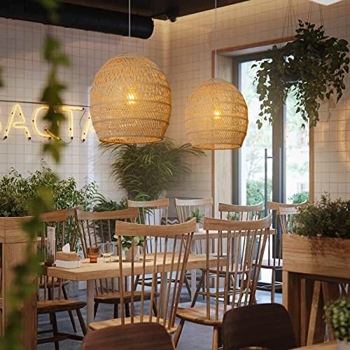 Arturesthome 1-Light Wicker Pendant Light