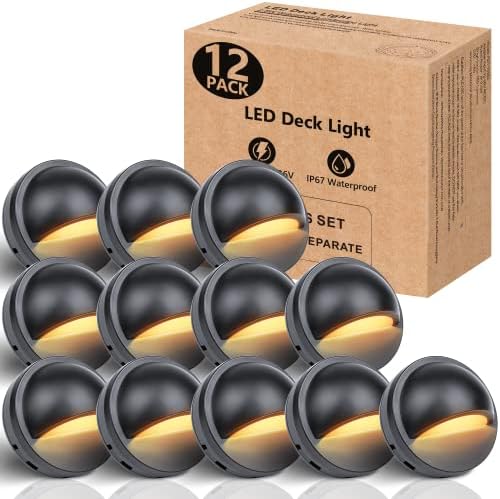 HIBOITEC12 PackLow Voltage LED Deck Lights 2700K 12-36V AC/DC