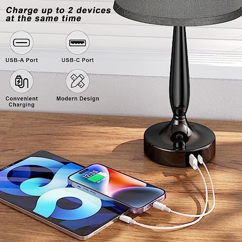 Kakanuo Touch USB-C Dimmable Bedside Table Lamp