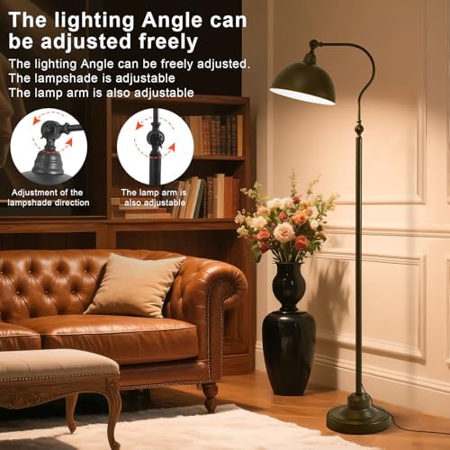 Bright Reading Floor Lamp with Remote and Bluetooth Dimming