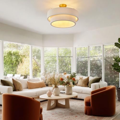 20-Inch Large White Boho Chandelier