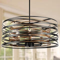 ACNKTZ 23.6'' 6-Light Drum Chandelier