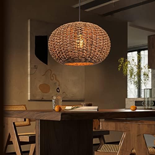 Arturesthome Handwoven Rattan Chandelier