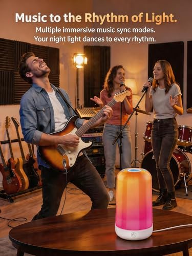 Smart Touch Rechargeable Multi-Color Bedside Lamp