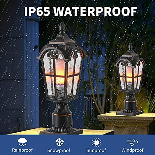 16.7" Dusk Dawn Sensor Outdoor Post Light