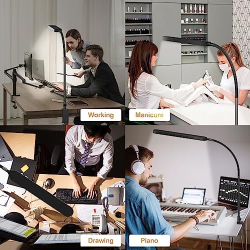 SKYLEO LED Desk Lamp, 33.5" Tall, 5 Color Modes