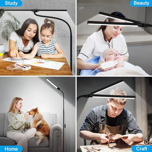 LED Floor Lamp, 18W/2000LM, Double Head
