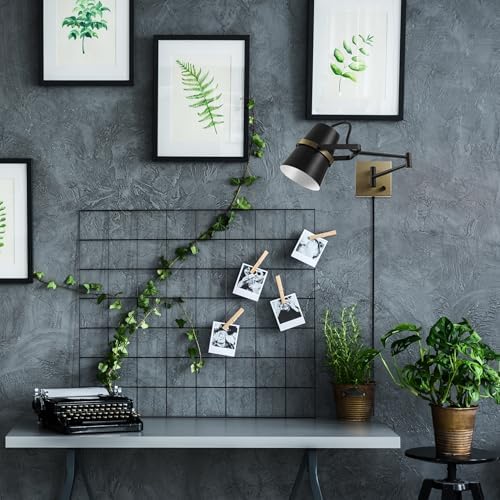 Globe Electric 51345 Plug-in Swing Arm Wall Sconce, Matte Black