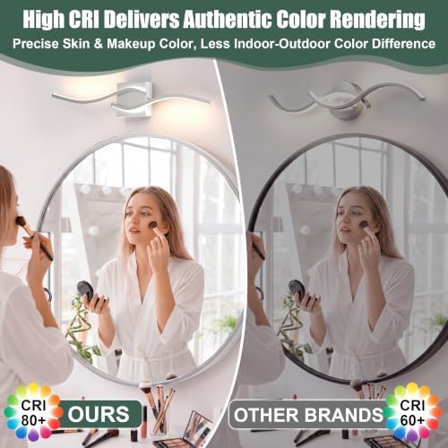 23inch Brushed Nickel 5CCT LED Vanity Light