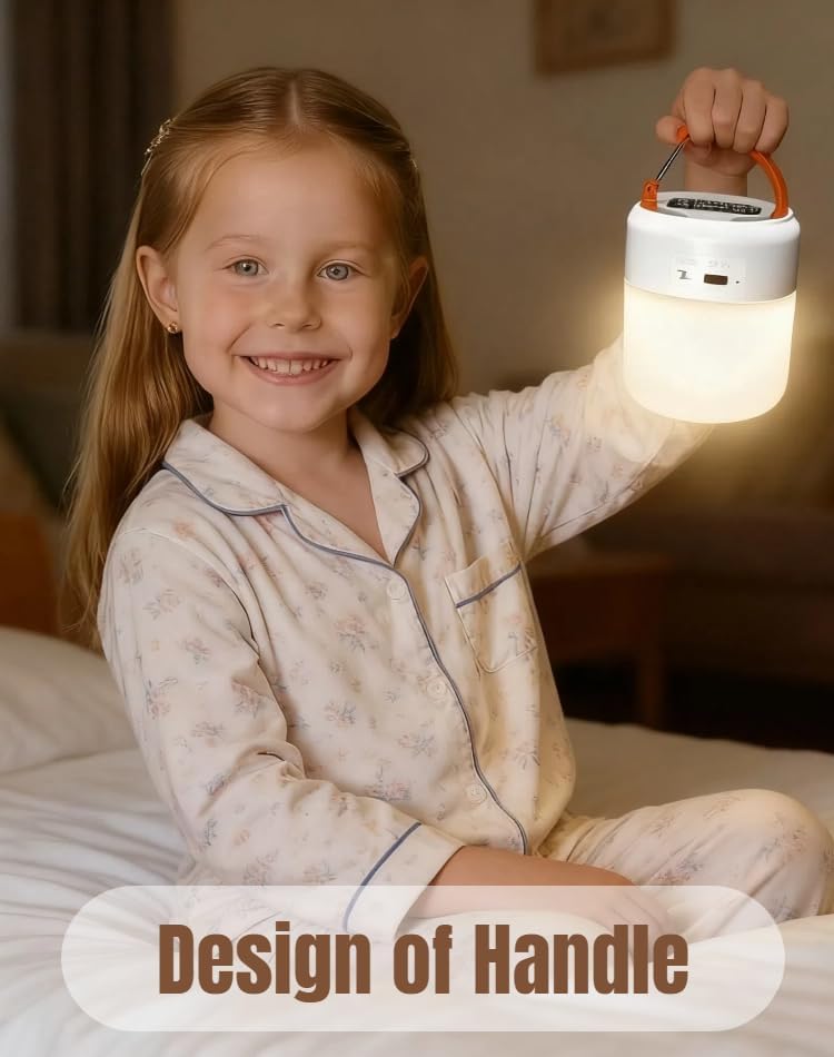 Portable Baby Night Light, 3-Color Rechargeable LED Lamp