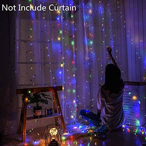 Bedroom Curtain Lights, 300 LED, 9.8x9.8Ft