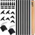 26FT H Track Lighting Rails Kit, Black