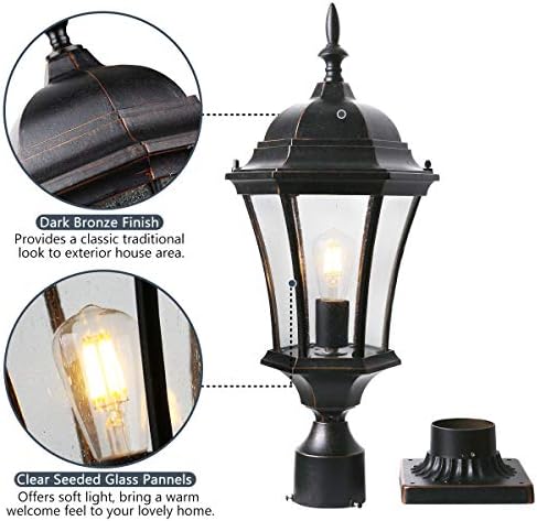 24" Bronze Cast Aluminum Outdoor Post Light