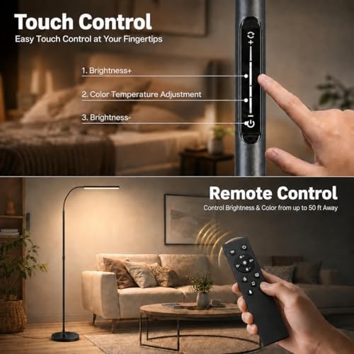 Wio-Mio Floor Lamp, 15W/1000LM, Stepless Dimming