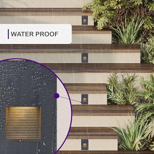 Ciata Indoor/Outdoor 3 Watt Vertical Stair/Step Light, 3000K
