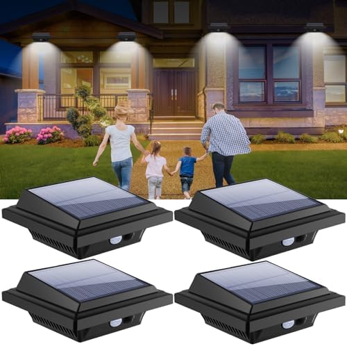 KEENZO Solar Outdoor Gutter Lights, Motion Sensor, 25 LED