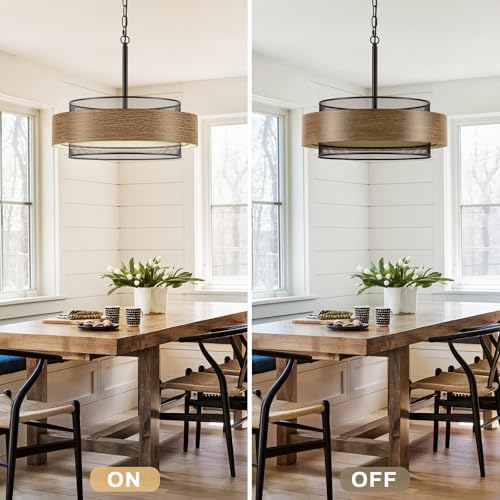 19.7" 5-Light Farmhouse Chandelier