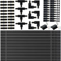 65.6FT H Track Lighting Rail Kit, Black