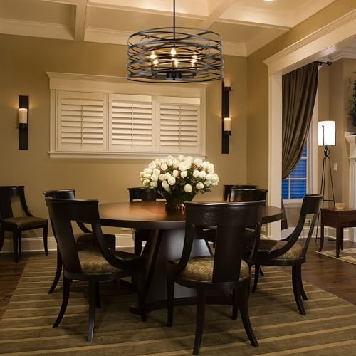 ACNKTZ 23.6'' 6-Light Drum Chandelier