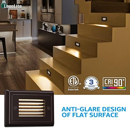 LEONLITE 6-Pack 120V LED Horizontal Step Lights