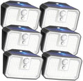 CLAONER 6-Pack Solar Motion Sensor Lights, 168 LED