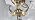 VONLUCE Semi Flush Mount Ceiling Light, Clear Glass Shade