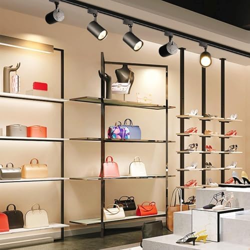 J&L Type Dimmable LED Track Lighting Kit, Adjustable Heads