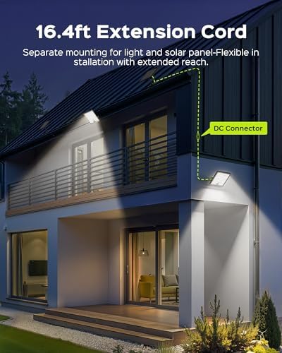 JACKYLED Motion Solar Lights, 2 Pack, 113 LED