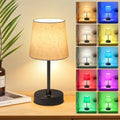 Wowag Small Cordless Table Lamp, 5000mAh Rechargeable, Flaxen