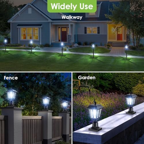 Greluna Solar Post Lights, Cool White