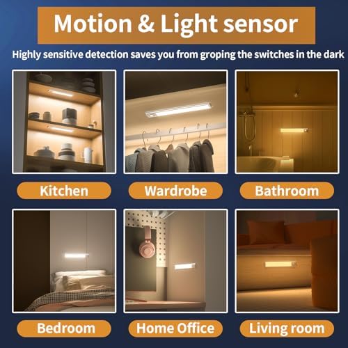 Soul Link 6-Pack 9.5" Motion Sensor Under Cabinet Lights