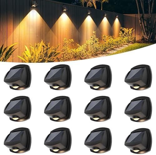 Solar Stair Lights, 12 Pack, Waterproof