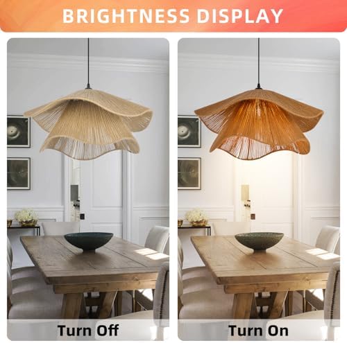 Arturesthome Coastal Woven Rope Pendant Light