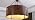 Modern Bronze Drum Chandelier, Round