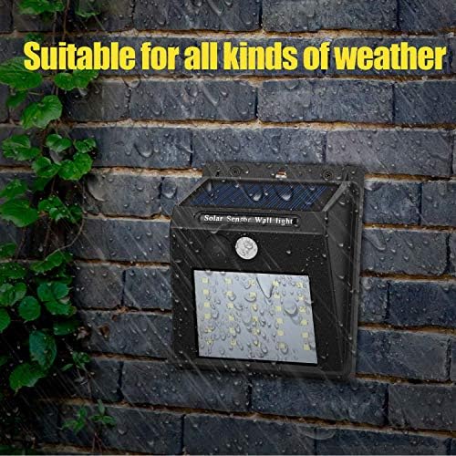 Solar Motion Sensor Wall Lights, 30 LED, Waterproof