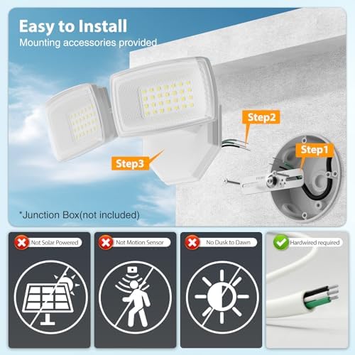Onforu 32W 6500K LED Outdoor Flood Light