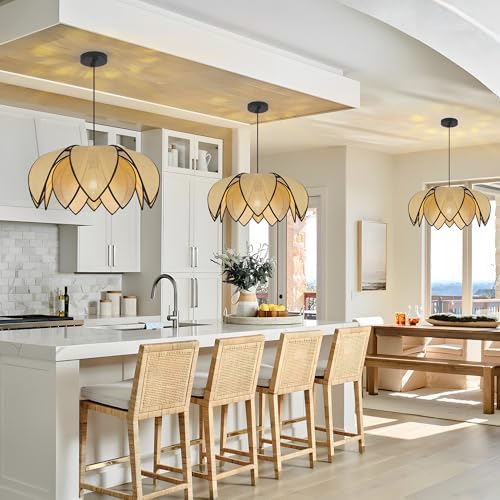 21'' Boho Rattan Chandelier
