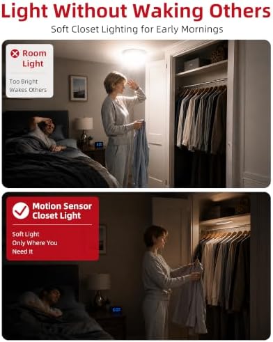 6-Pack Motion Sensor Under Cabinet Lights
