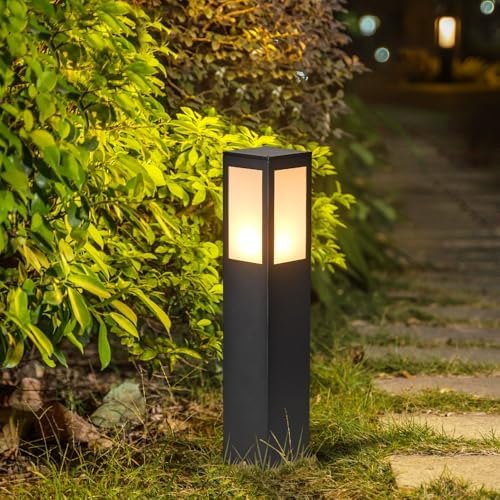 Outdoor Path Light, Post Lights,LED Bollard Lamp for Walkway, Garden