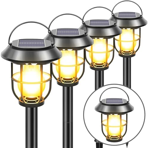 Solar Motion Lights Outdoor for Halloween Decorations, 4 Pack