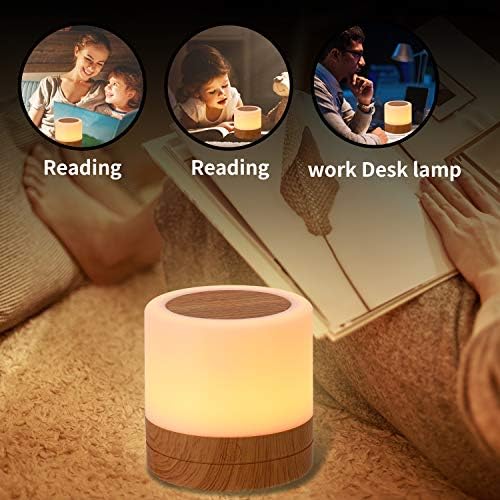 Nursery Night Light, USB Rechargeable Table Lamp, Brown