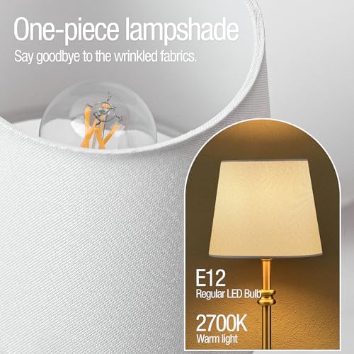 ONEWISH Cordless Rechargeable Table Lamp, 4000mAh, Gold