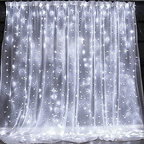 Dazzle Bright 300 LED Curtain String Lights, 9.8ft x 9.8ft
